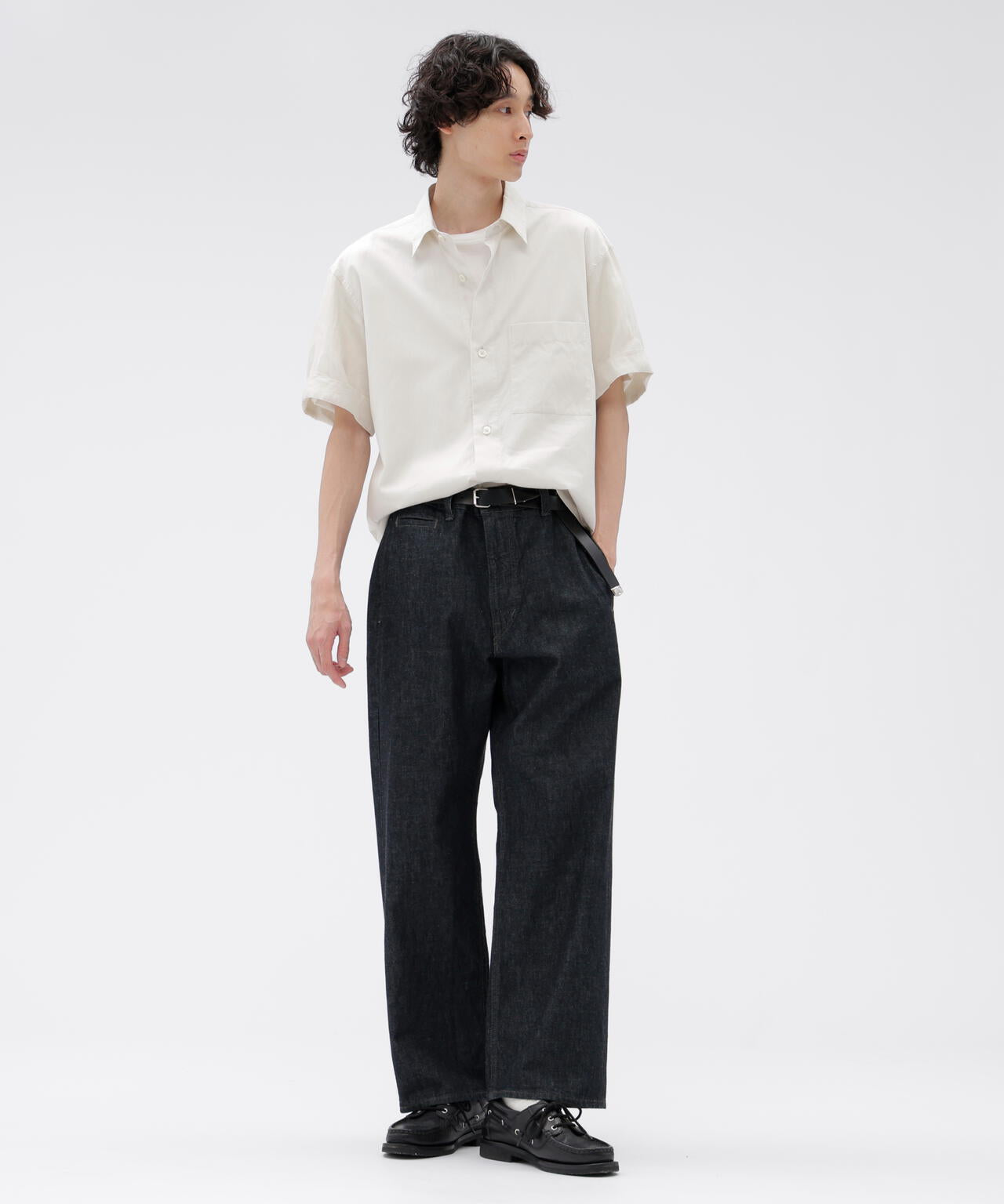 LIGHT DENIM TROUSERS