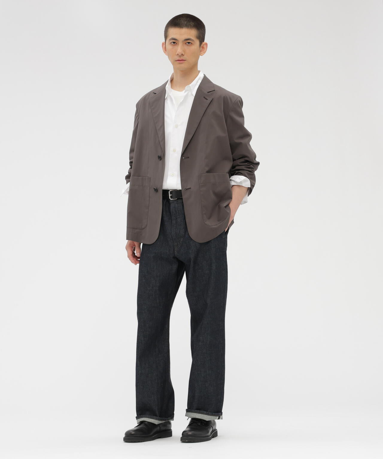 LIGHT DENIM TROUSERS