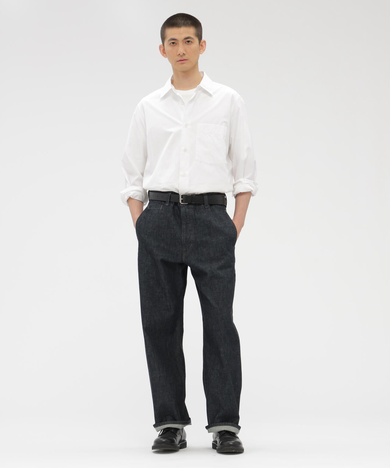 LIGHT DENIM TROUSERS