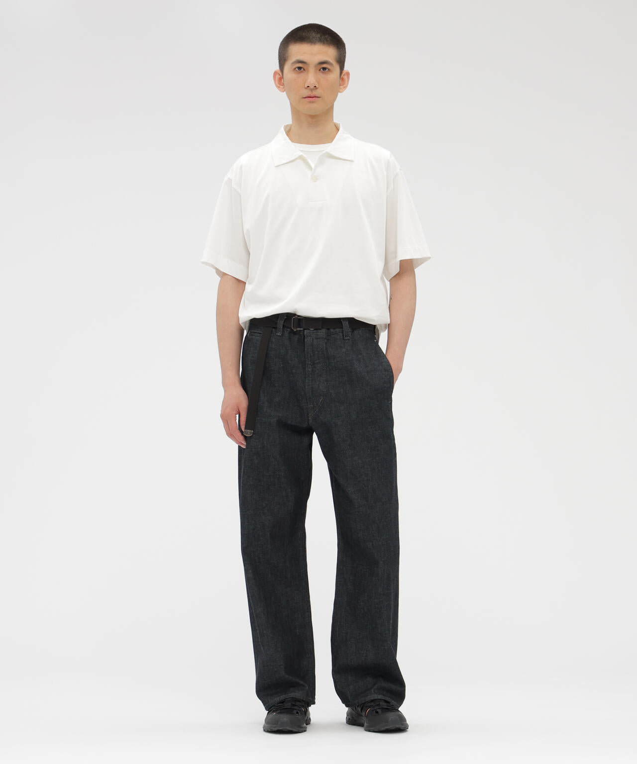 LIGHT DENIM TROUSERS