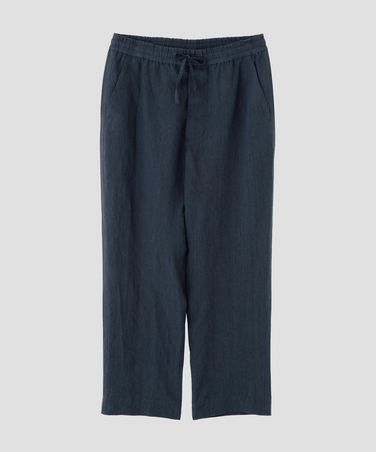 YARN DYED LINEN PLAINWEAVE TROUSERS