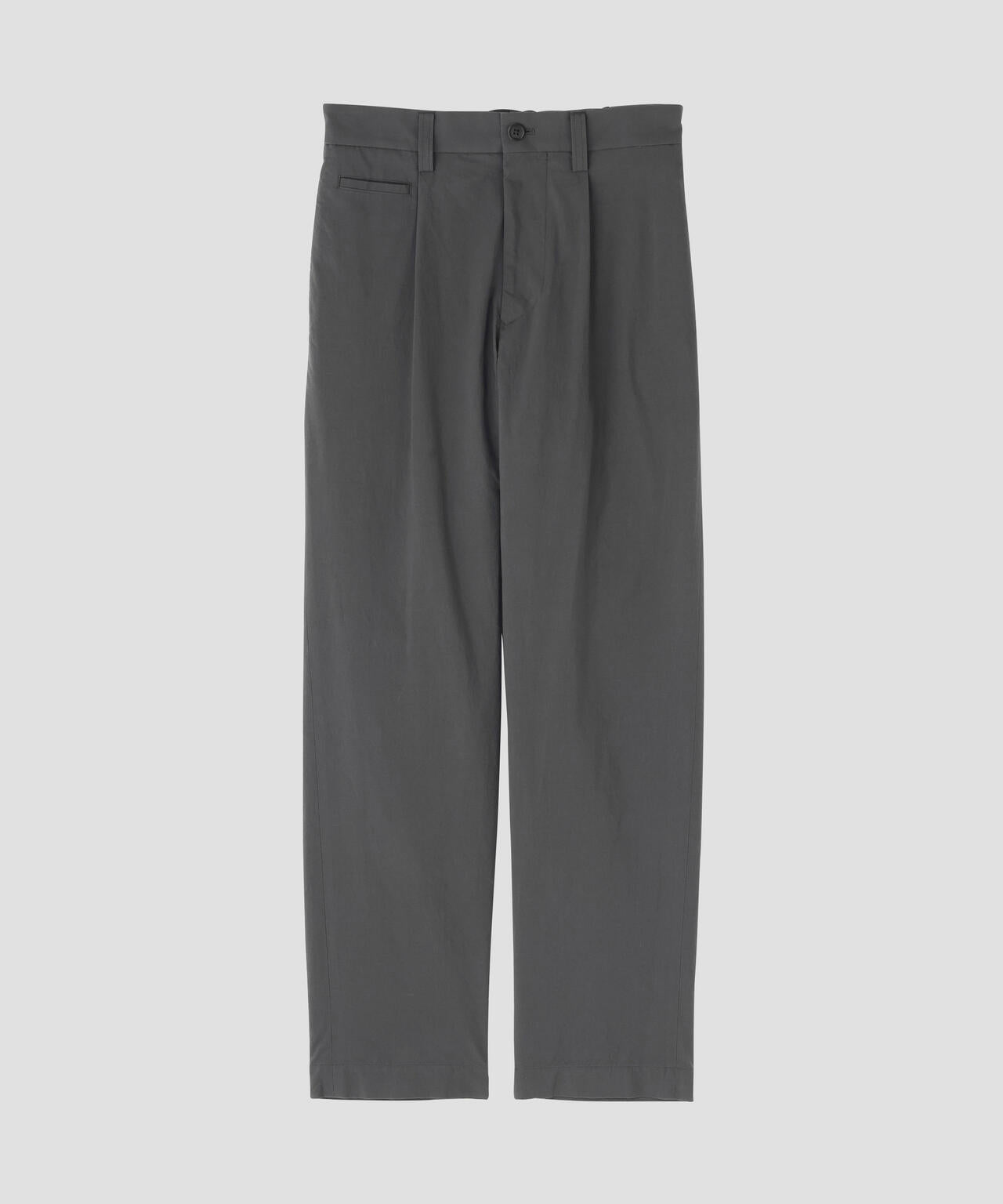 MATT COTTON SILK POPLIN TROUSERS