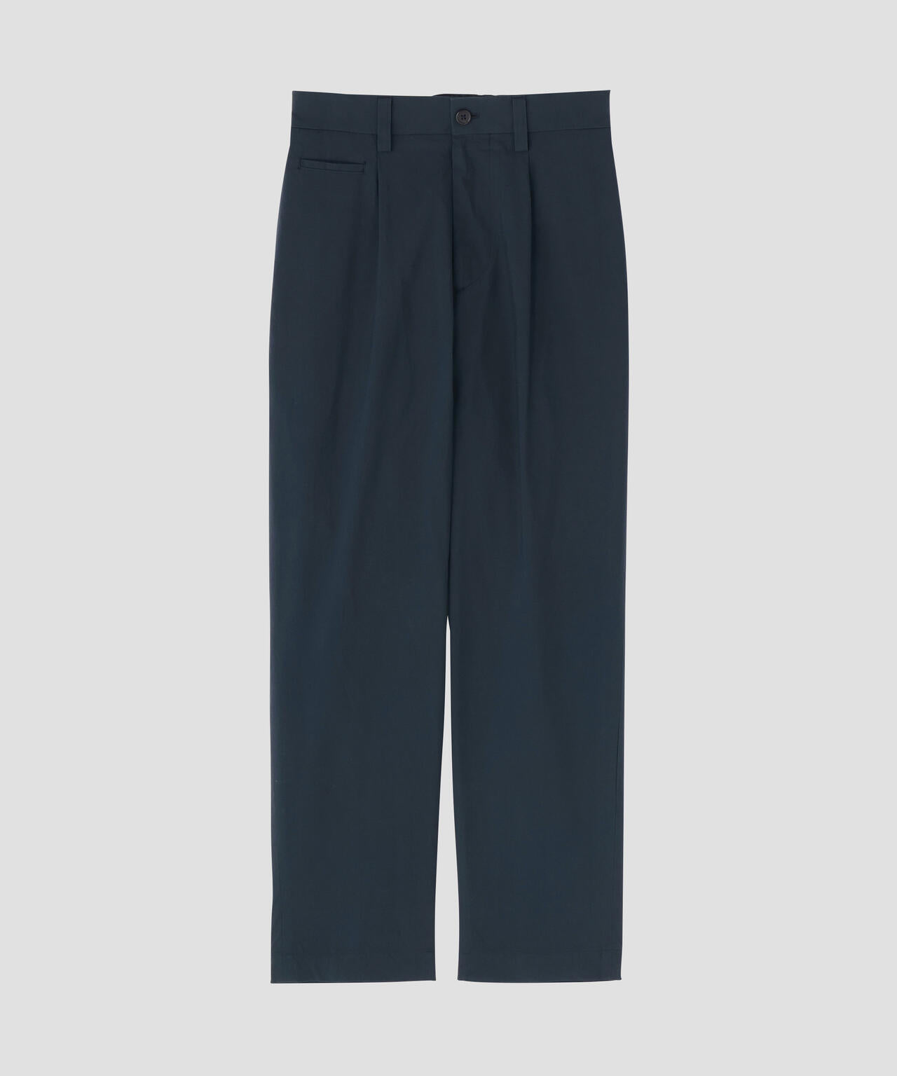MATT COTTON SILK POPLIN TROUSERS