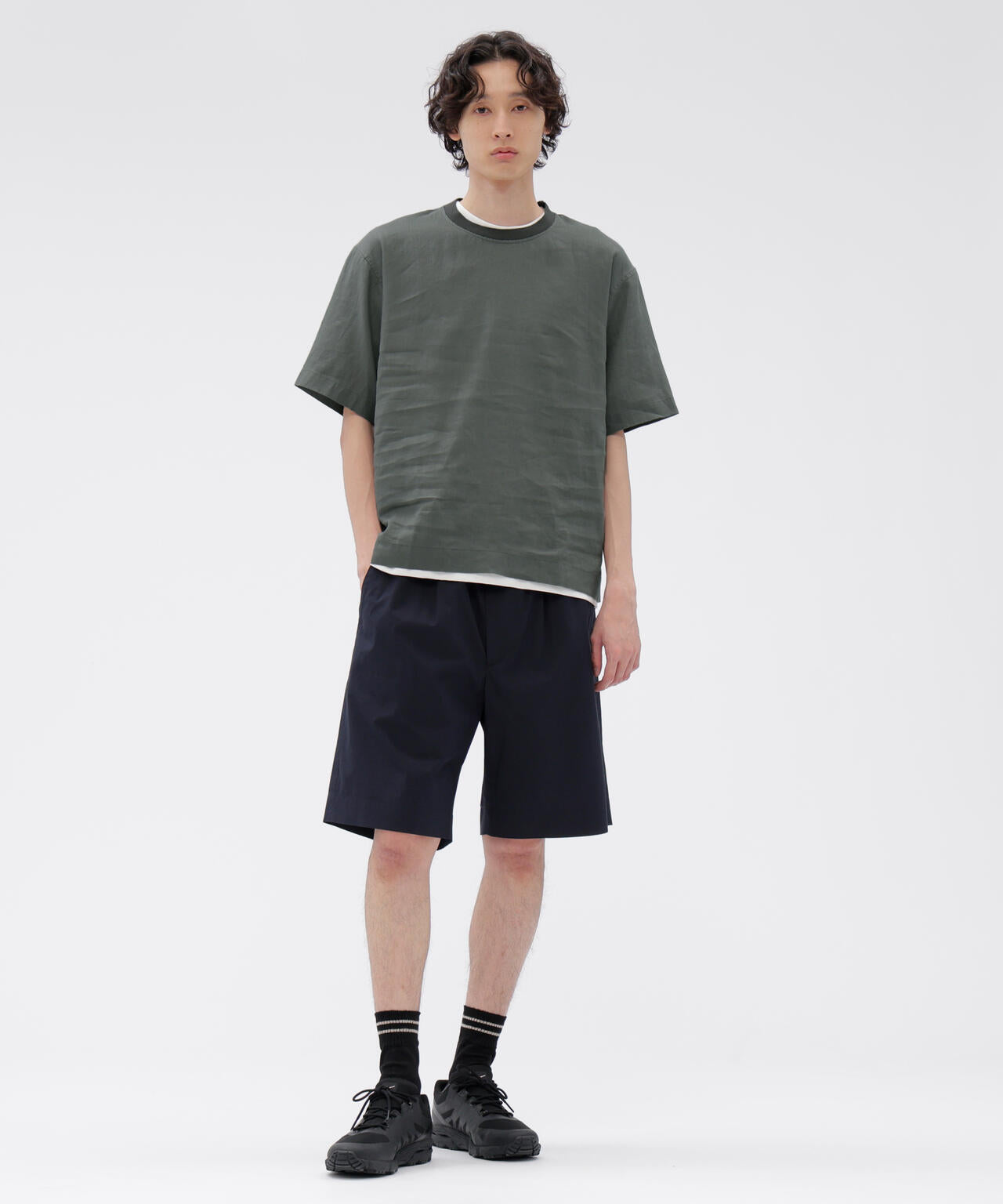 HIGHDENSE COTTON PLAINWEAVE TROUSERS