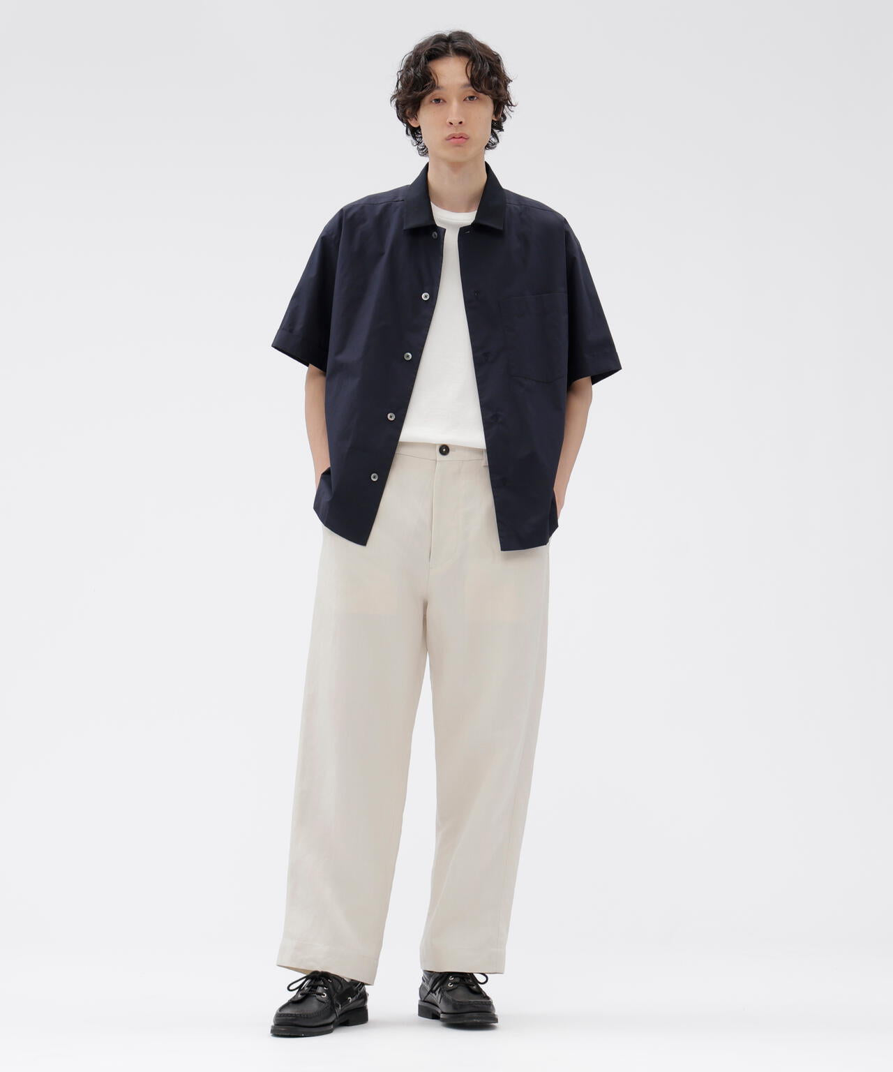 LINEN CANVAS TROUSERS