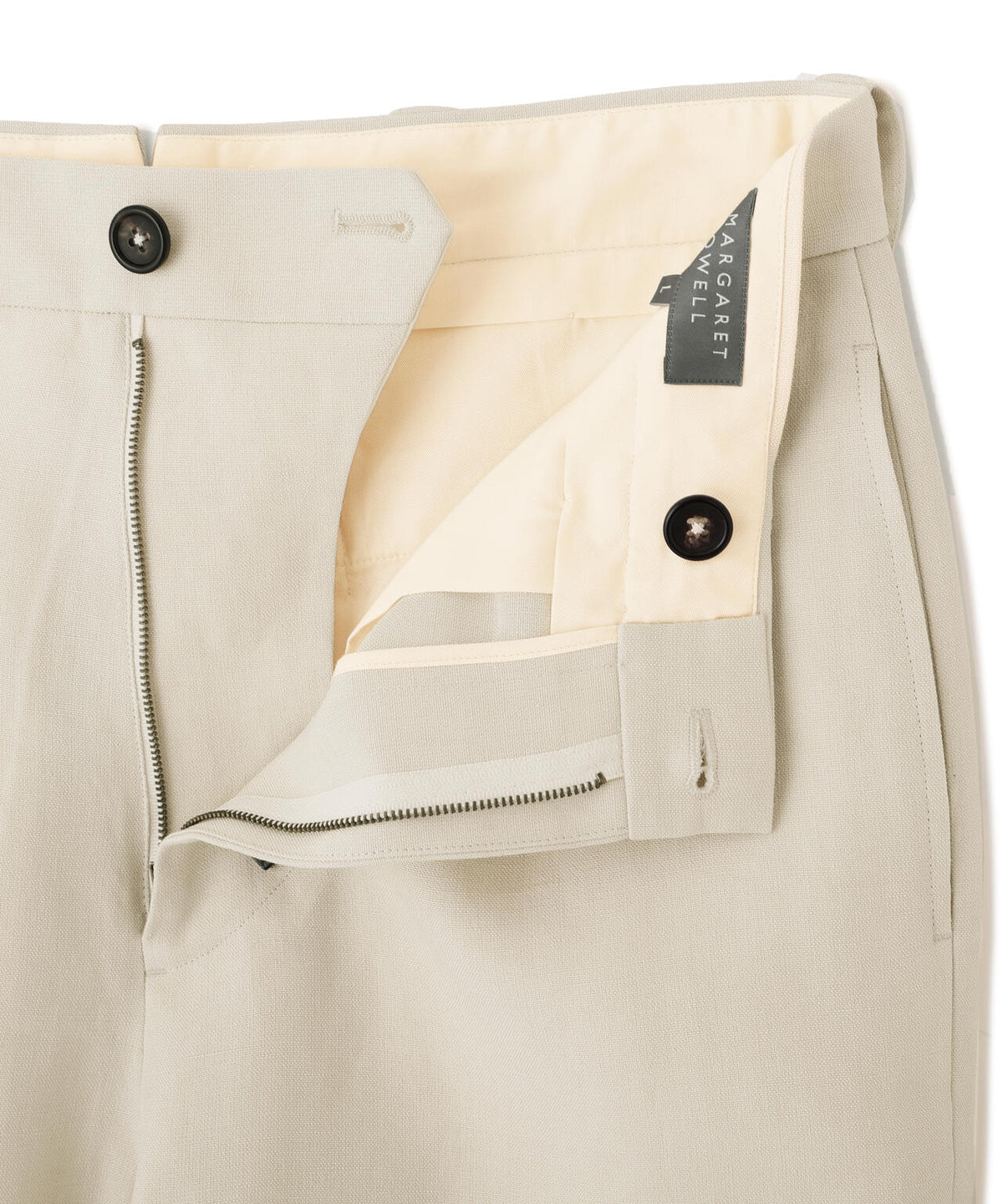 LINEN CANVAS TROUSERS