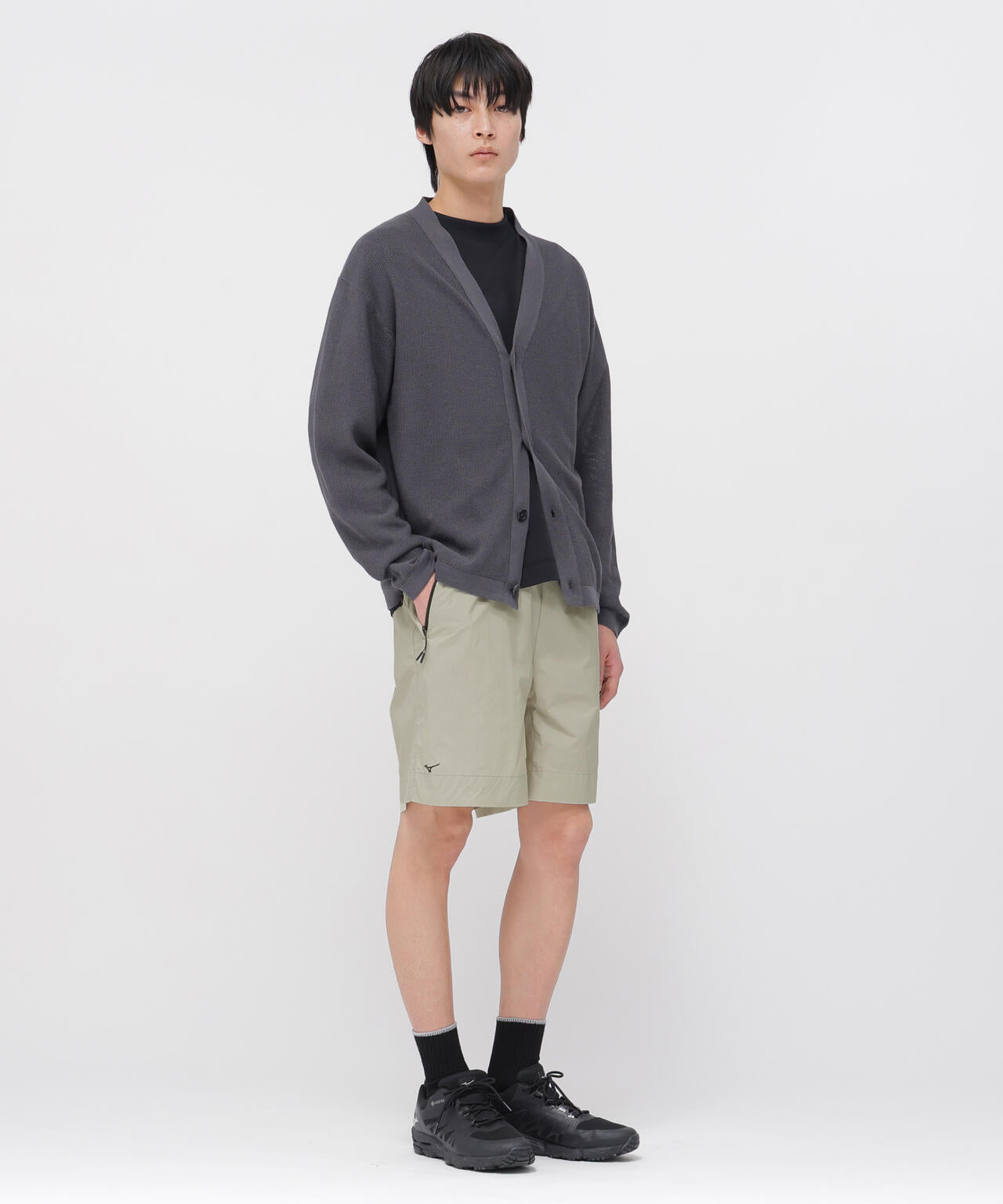 WATER REPELLENT LIGHTWEIGHT NYLON POPLIN TROUSERS