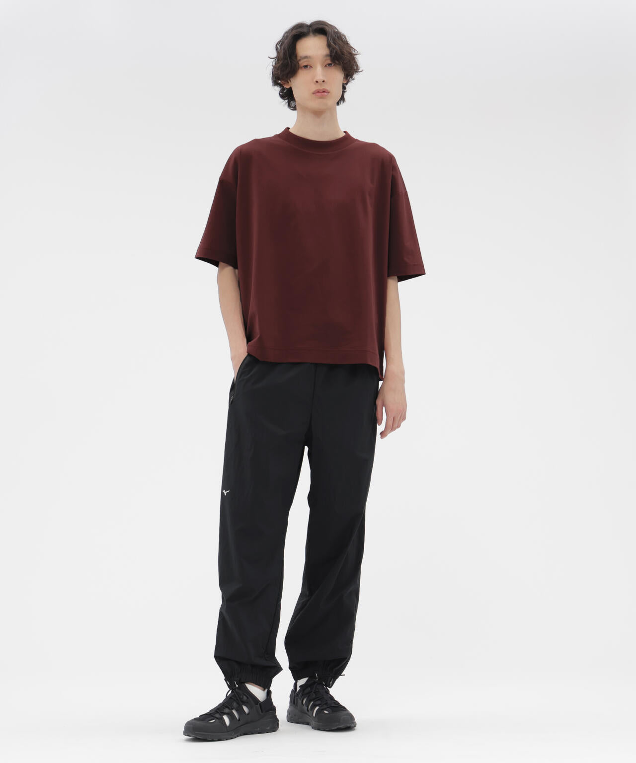 RECYCLED LIGHTWEIGHT NYLON POPLIN TROUSERS