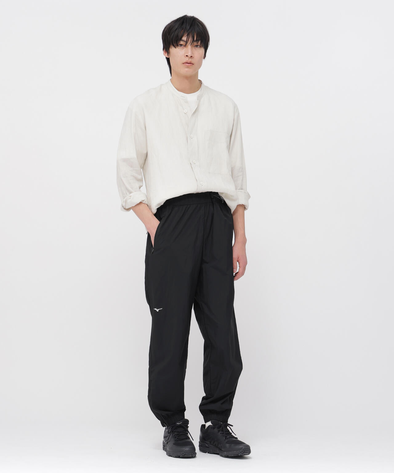RECYCLED LIGHTWEIGHT NYLON POPLIN TROUSERS