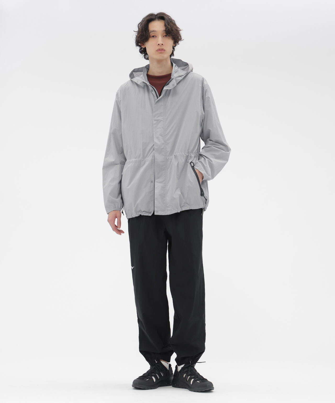 RECYCLED LIGHTWEIGHT NYLON POPLIN TROUSERS