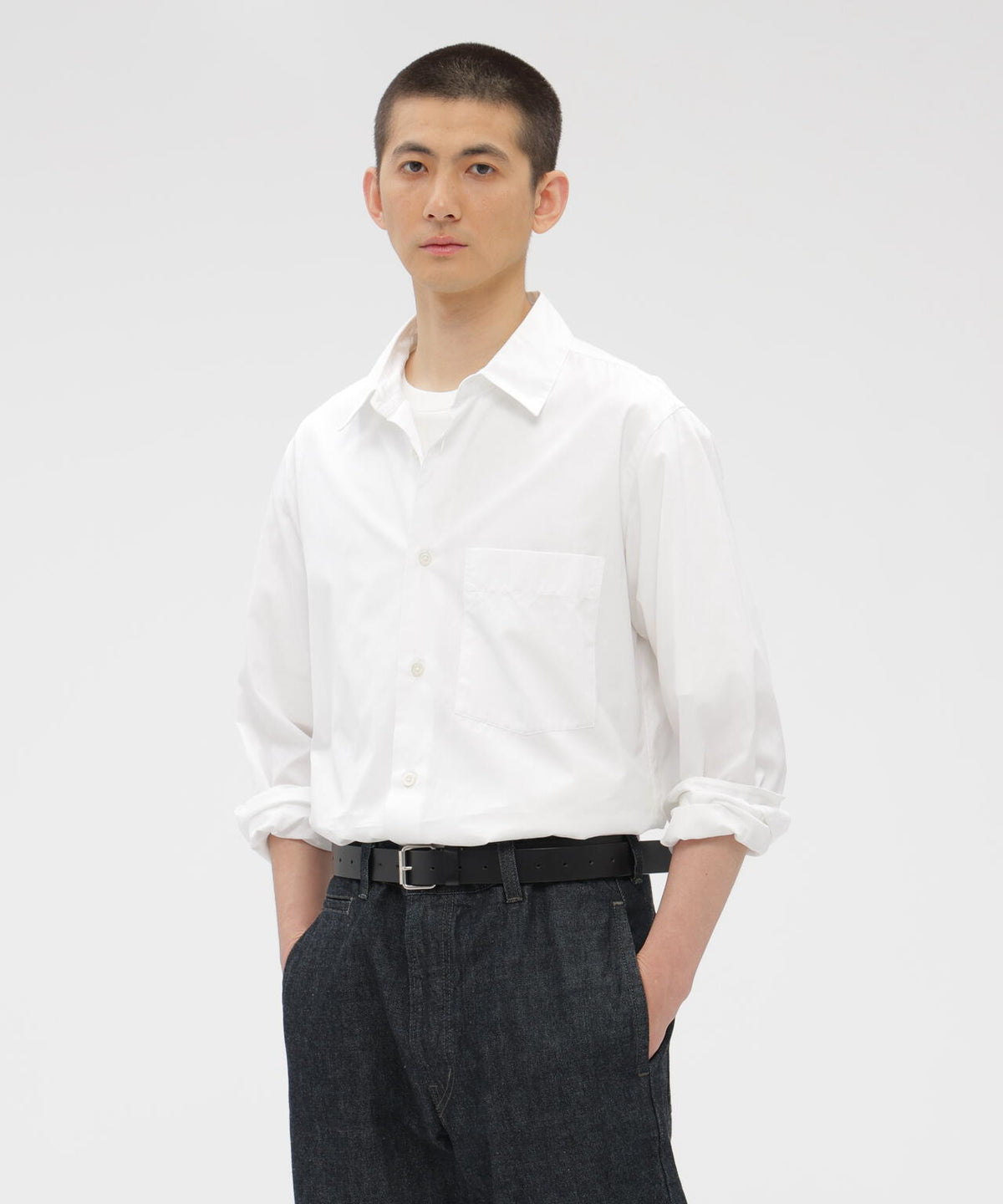 PLAIN COTTON POPLIN SHIRT