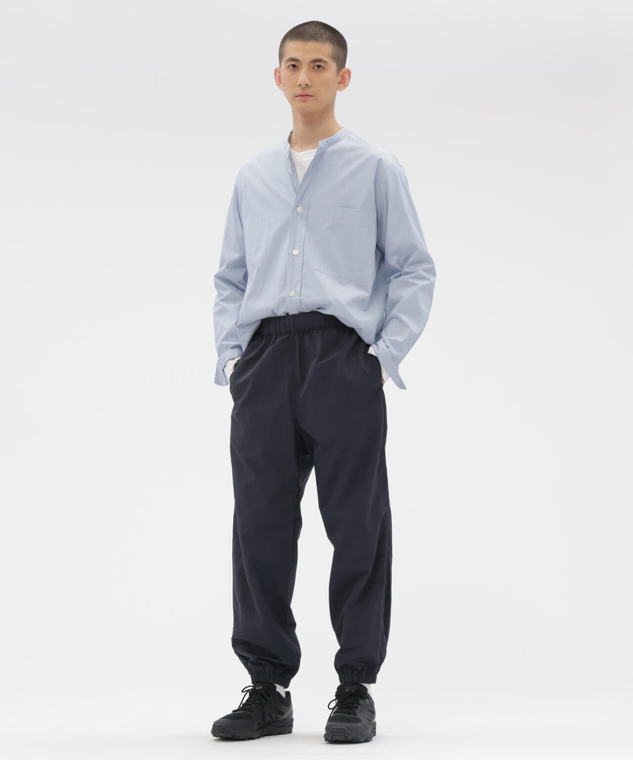 COTTON HAIRLINE STRIPE SHIRT