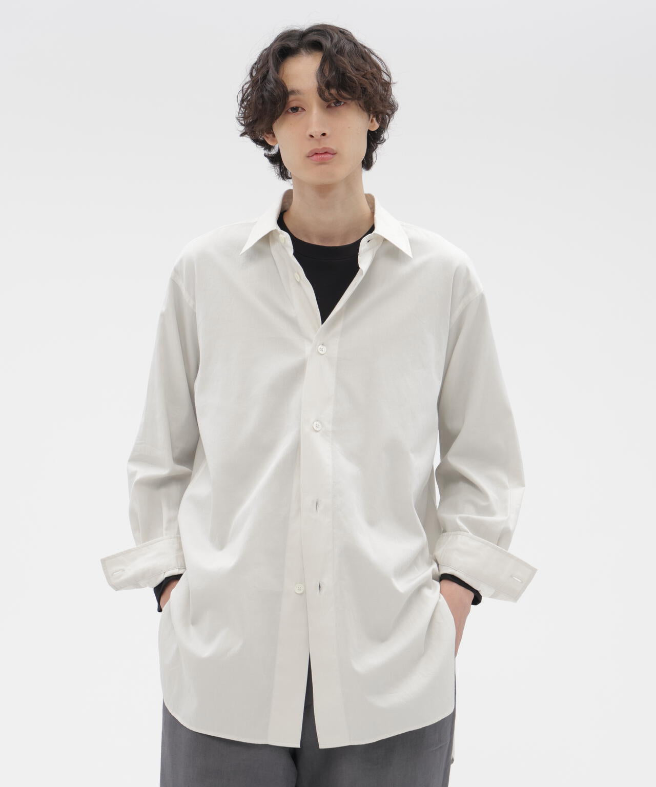 FINE COTTON PIQUE SHIRTING SHIRT