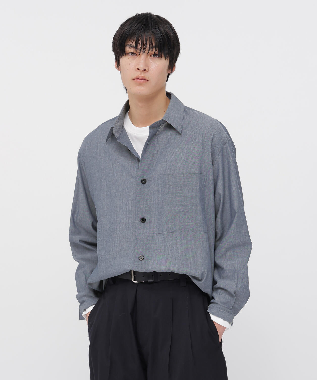 COTTON WOOL VOILE SHIRT