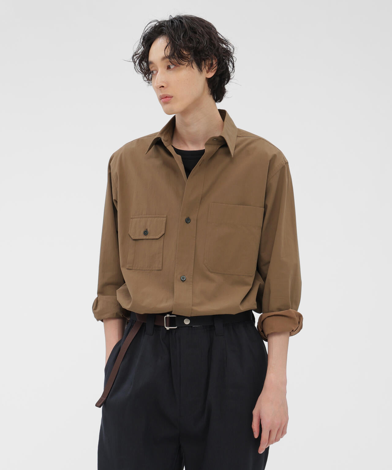 COTTON BLEND SHIRTING SHIRT