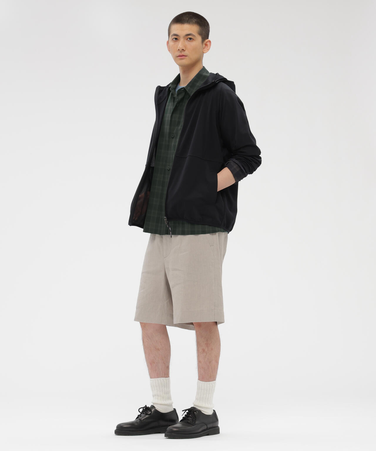 COTTON VOILE CHECK SHIRT
