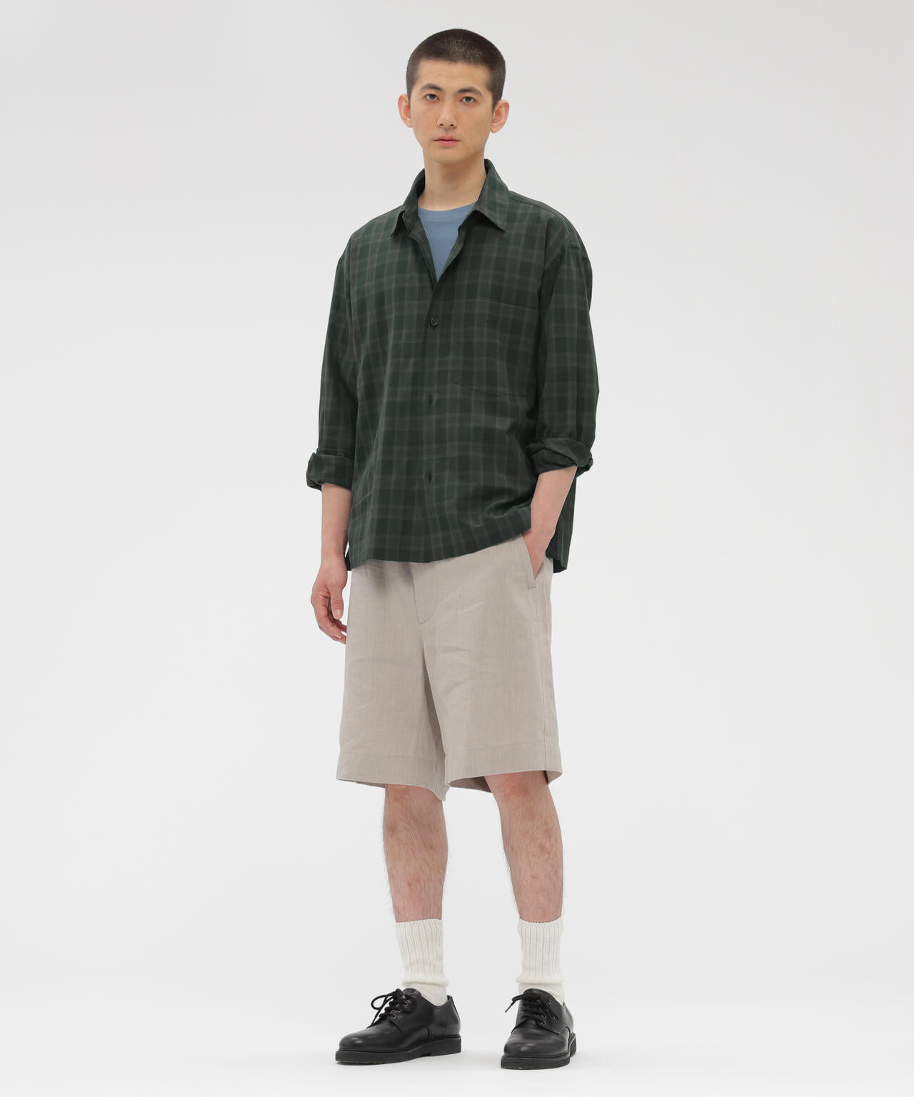 COTTON VOILE CHECK SHIRT