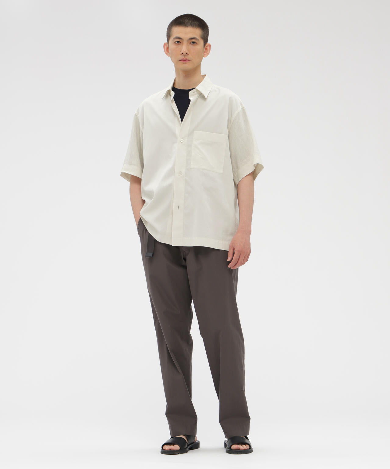 FINE COTTON PIQUE SHIRTING SHIRT
