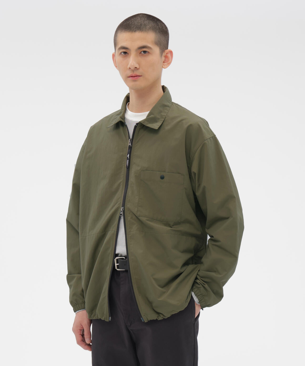 WATER REPELENT NYLON POPLIN SHIRT