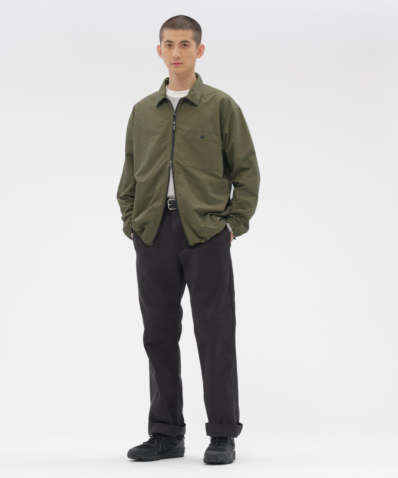 WATER REPELENT NYLON POPLIN SHIRT