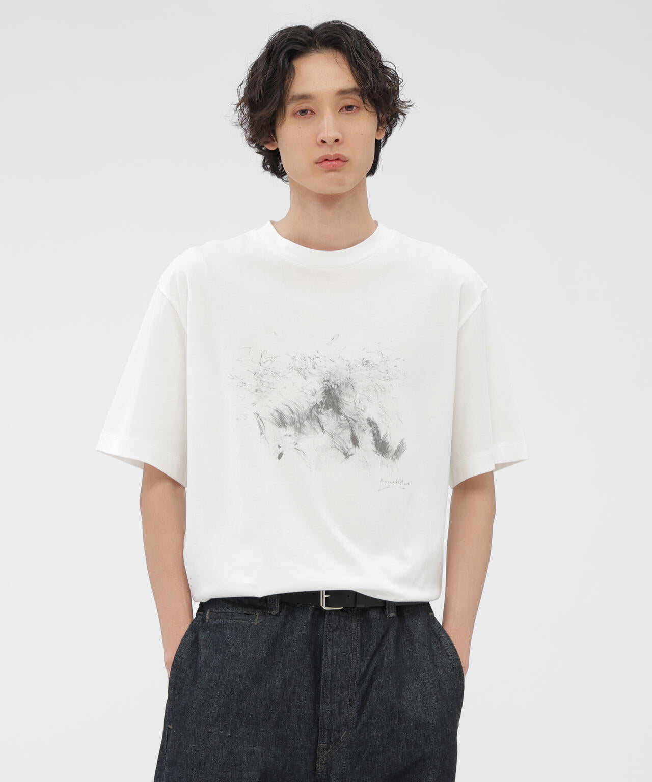 LANDSCAPE PRINT COTTON JERSEY TOP