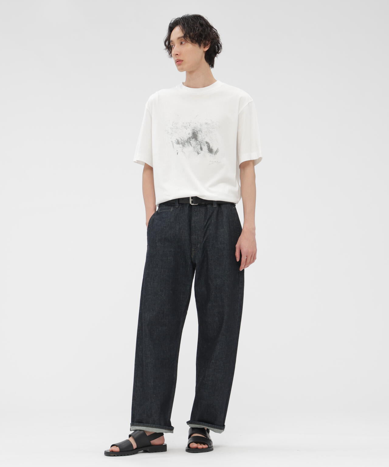 LANDSCAPE PRINT COTTON JERSEY TOP