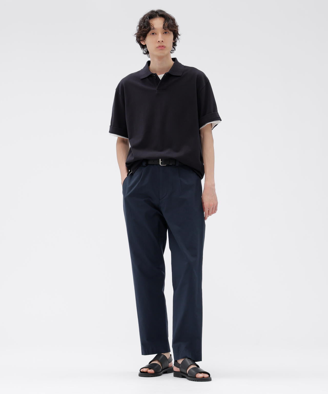 COTTON PIQUE JERSEY TOP