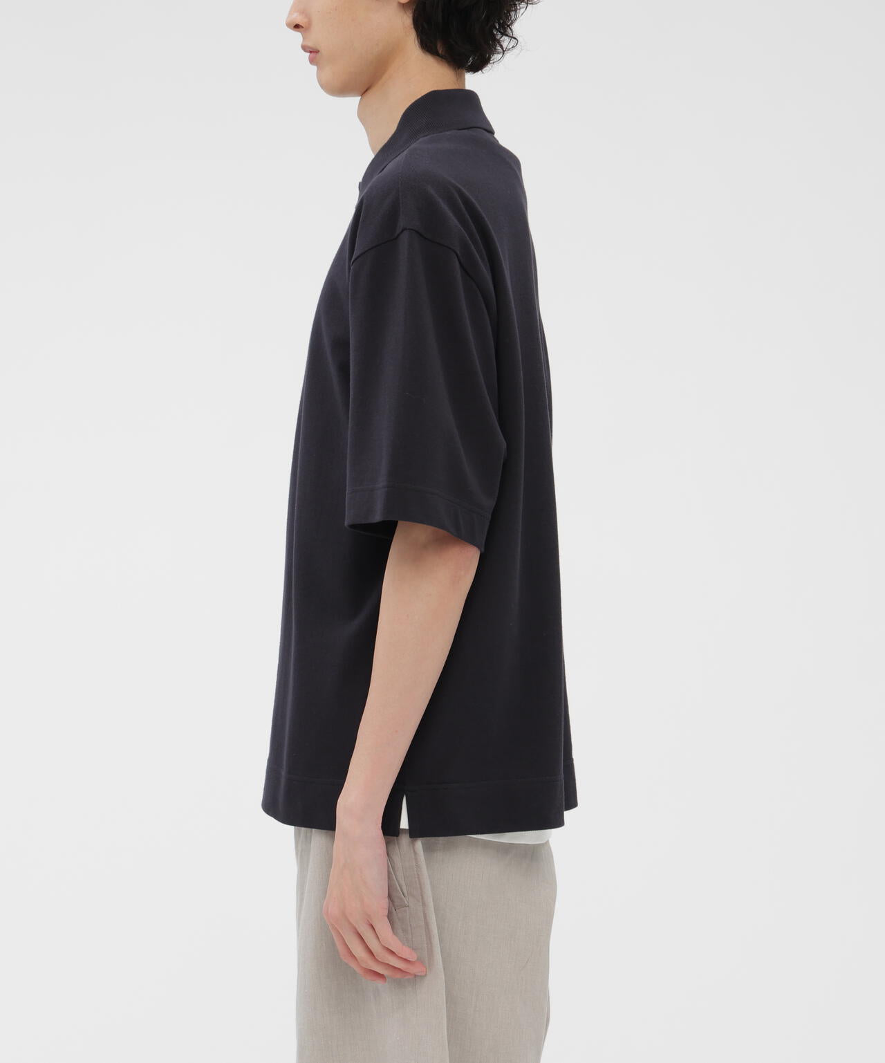 COTTON PIQUE JERSEY TOP