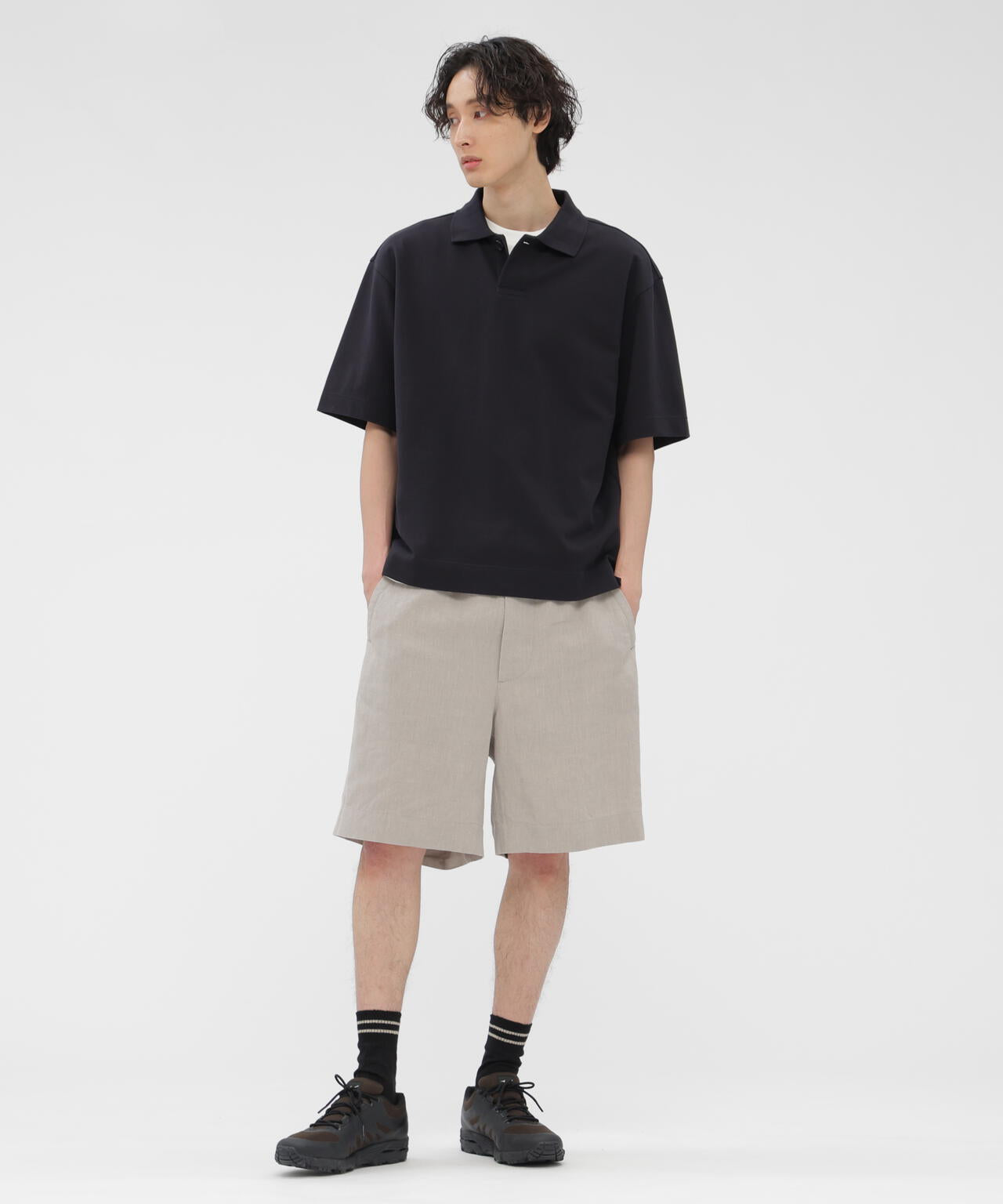 COTTON PIQUE JERSEY TOP