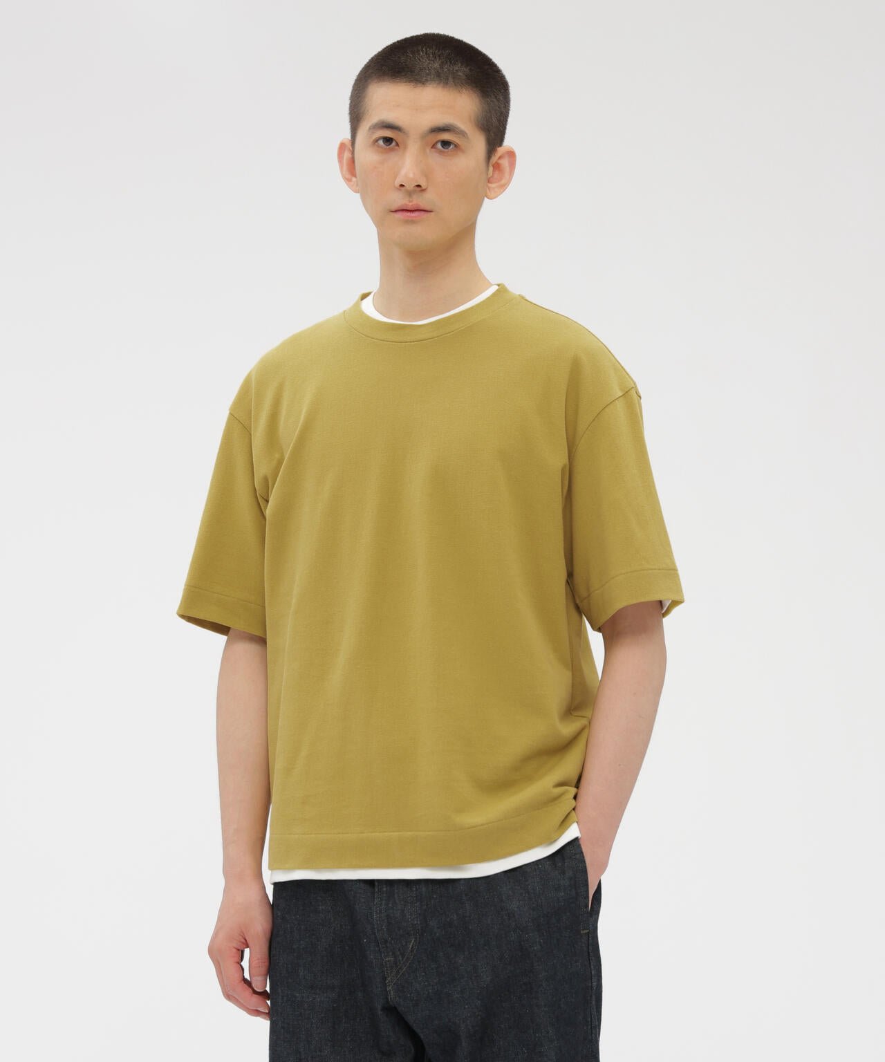 COTTON LINEN PIQUE TOP