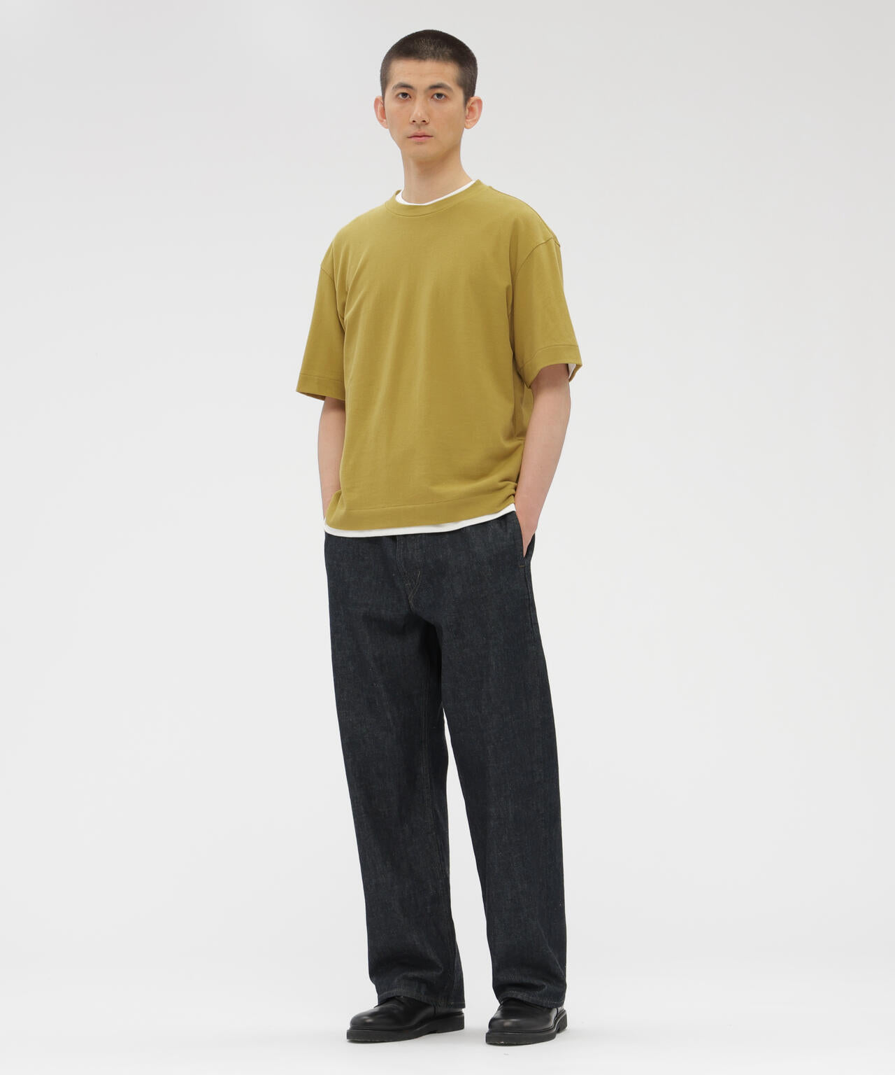 COTTON LINEN PIQUE TOP