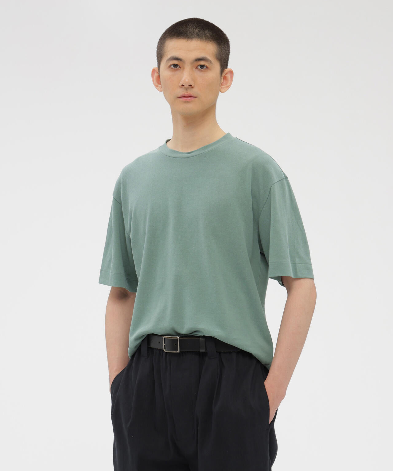 COTTON LINEN PIQUE TOP