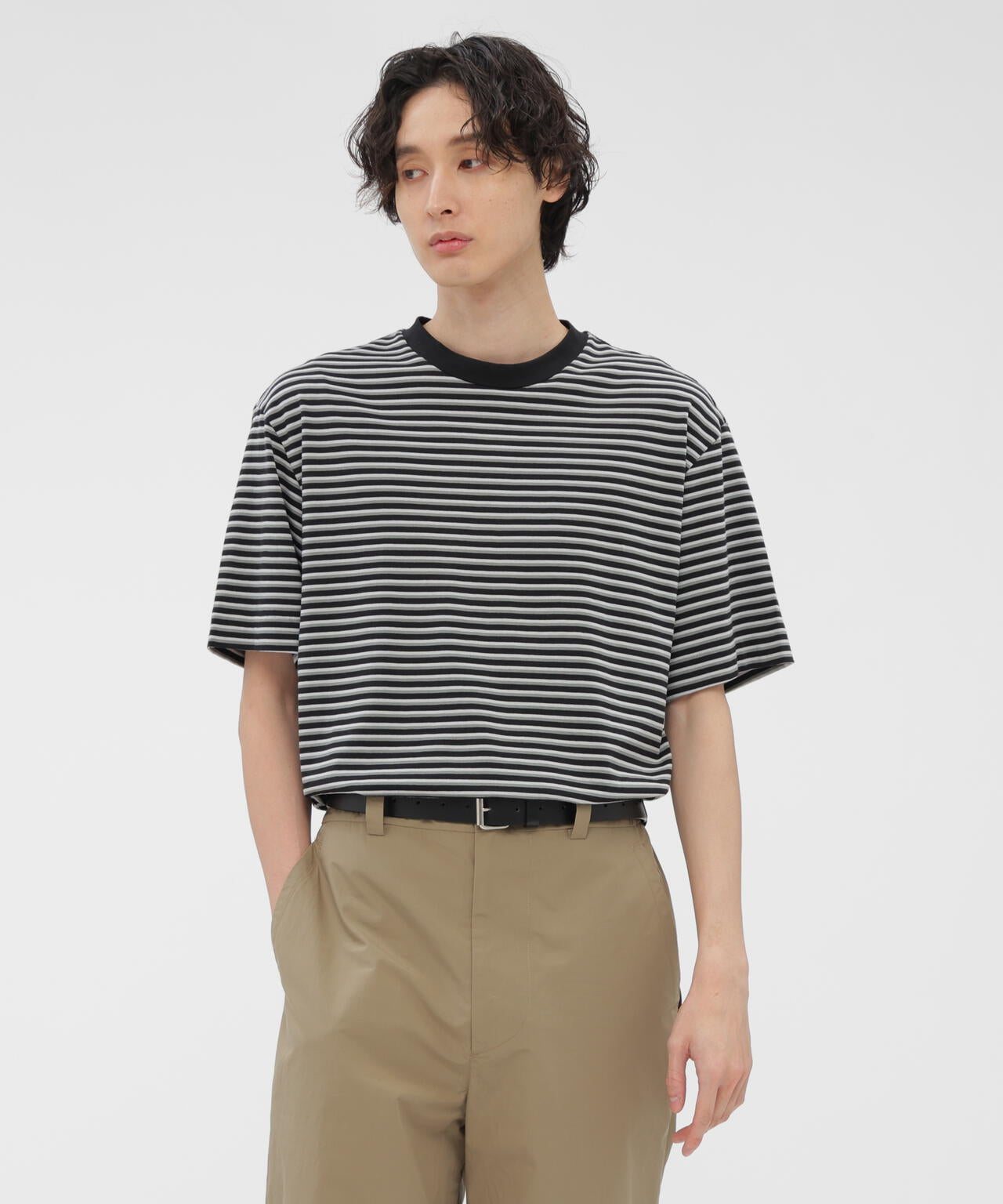 COTTON LINEN STRIPE TOP
