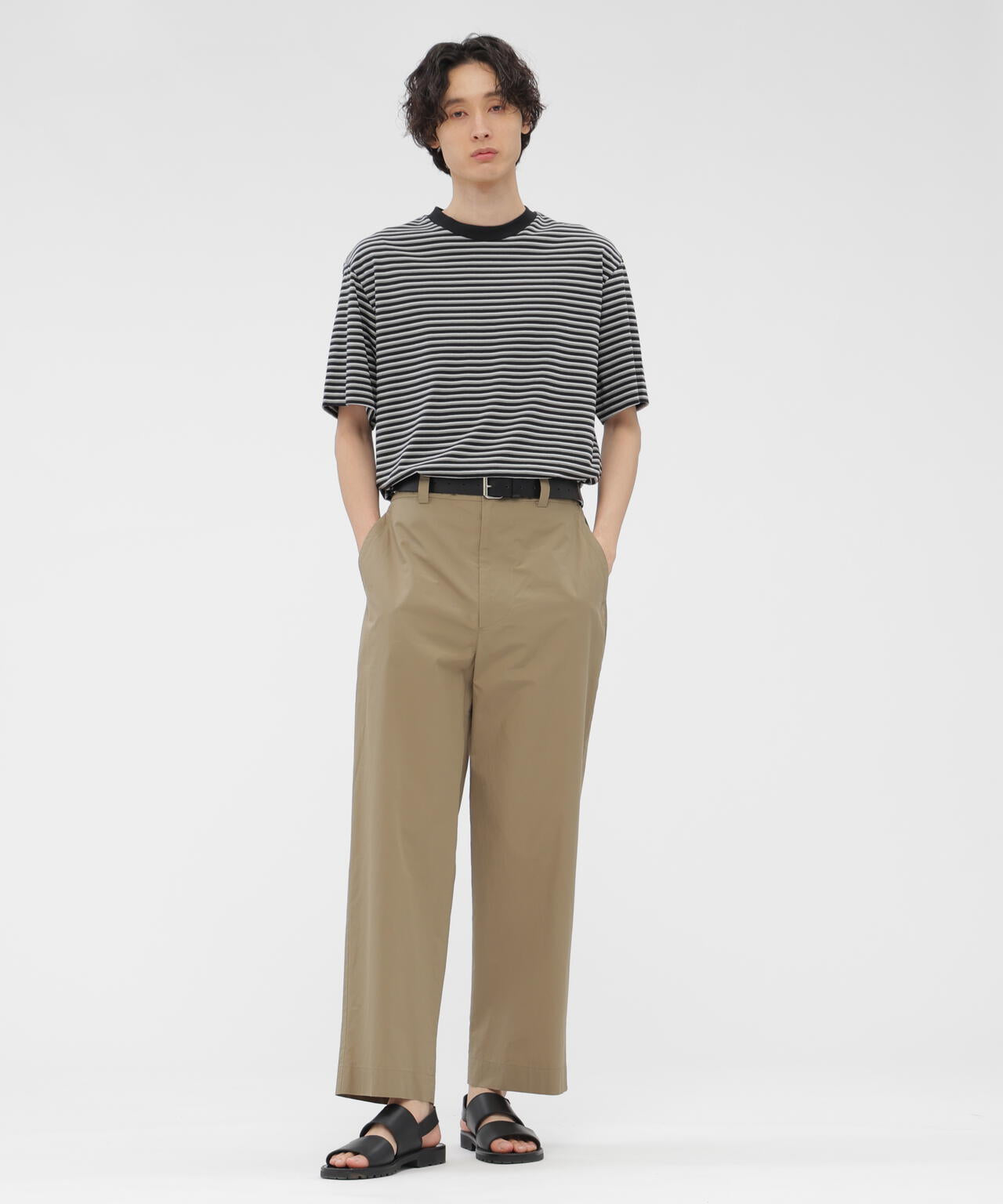 COTTON LINEN STRIPE TOP