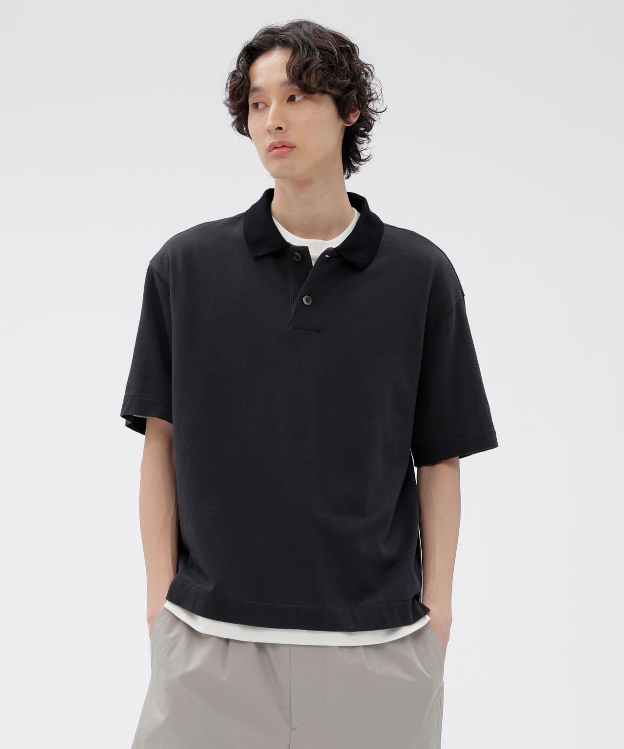 COTTON PIQUE TOP