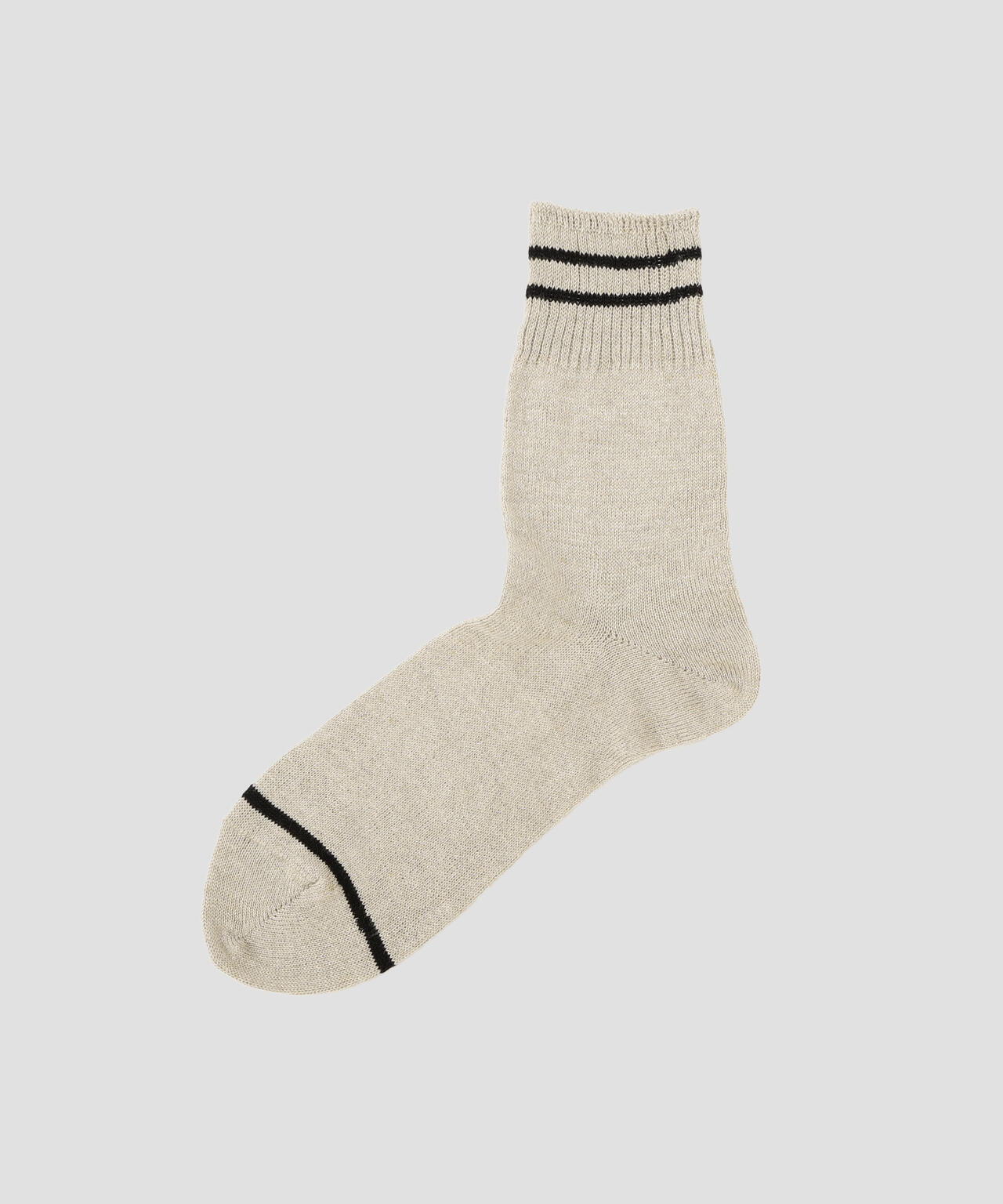 MEN LINEN RIB STRIPE SOCKS
