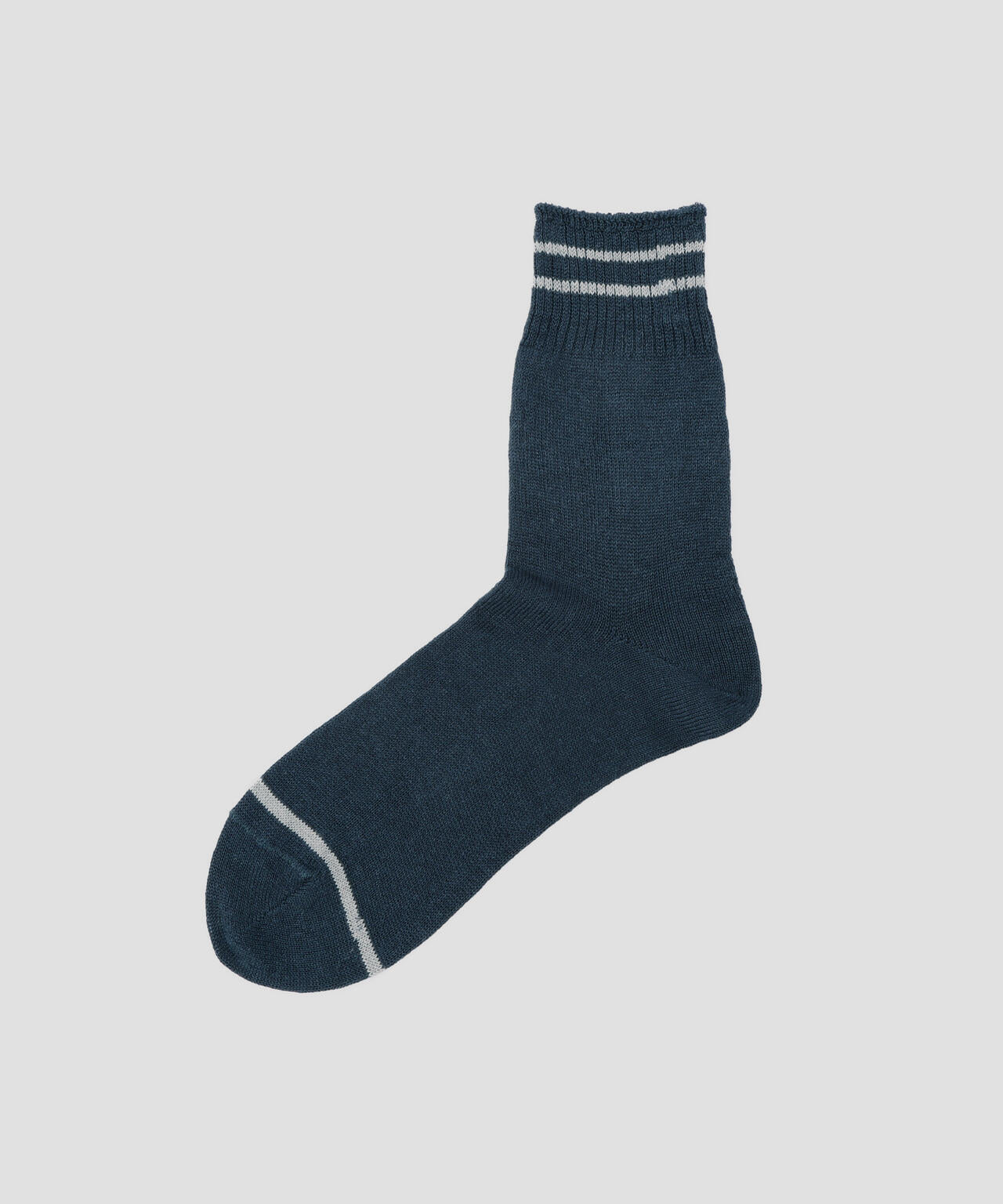 MEN LINEN RIB STRIPE SOCKS