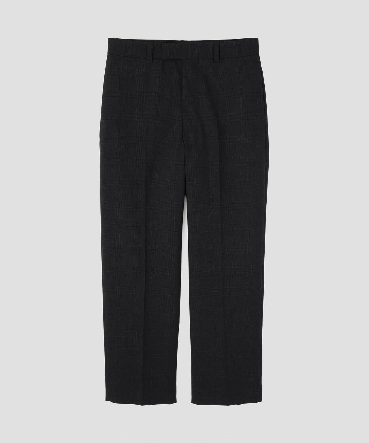 MUTED WOOL CHECK TROUSERS