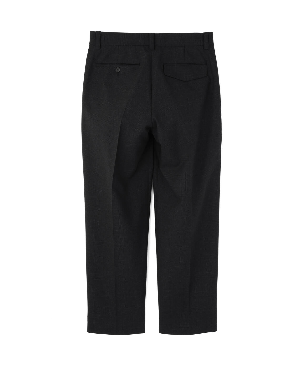 MUTED WOOL CHECK TROUSERS