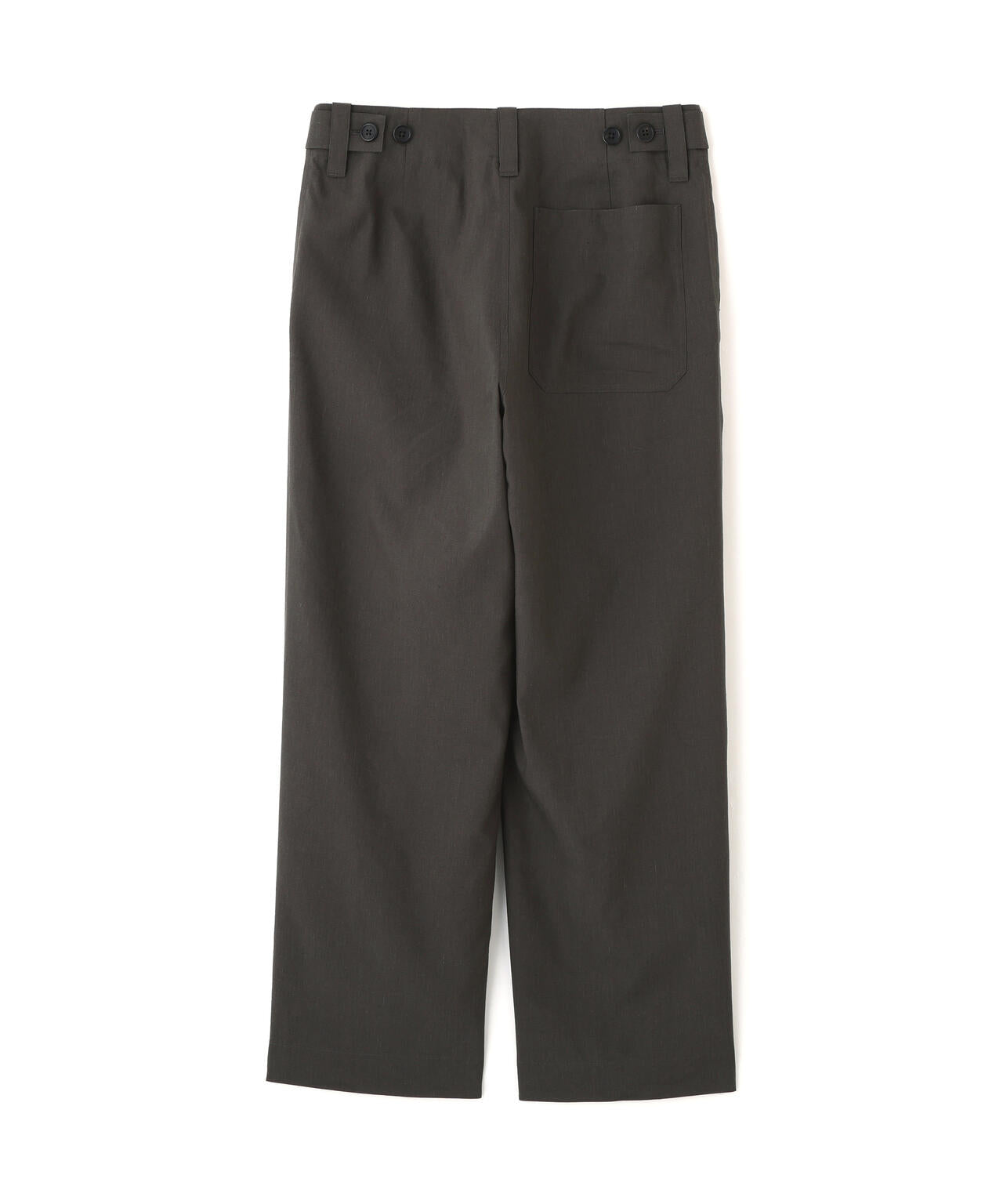 LINEN WOOL SILK PLAINWEAVE TROUSERS