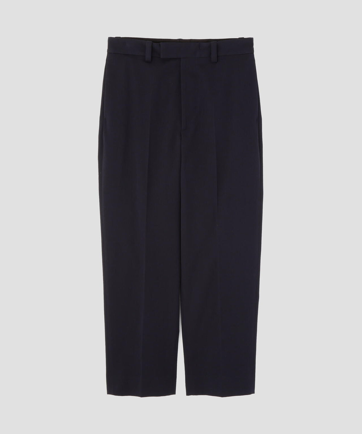 WORSTED WOOL COTTON TROUSERS