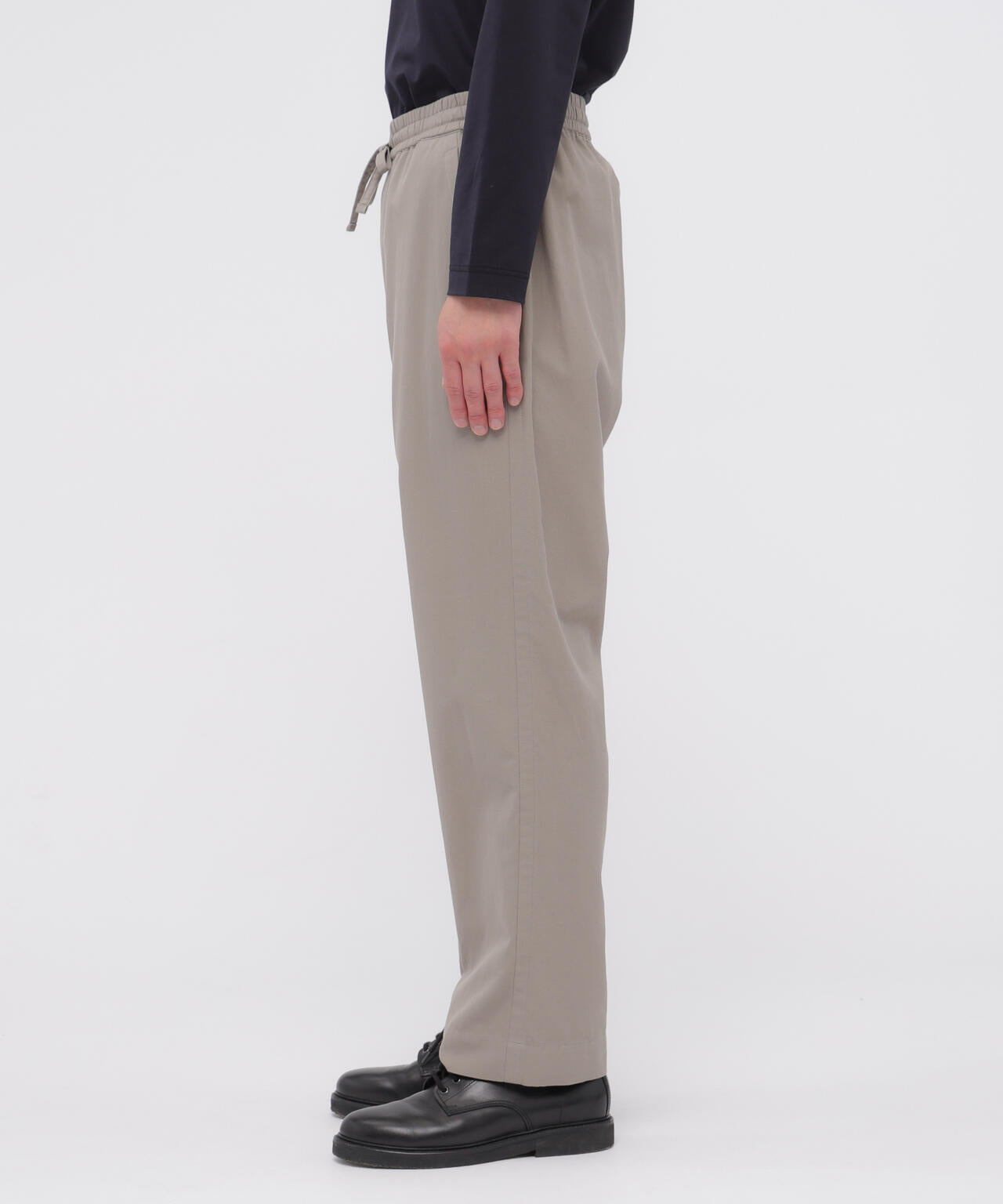 TEXTURED COTTON PIQUE TROUSERS