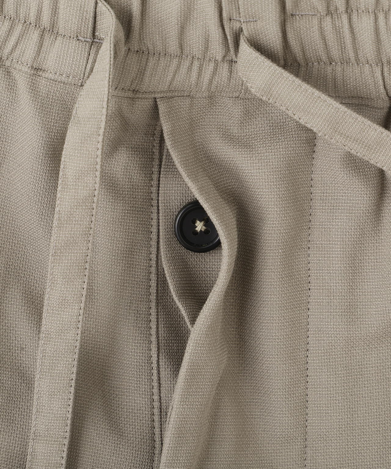 TEXTURED COTTON PIQUE TROUSERS
