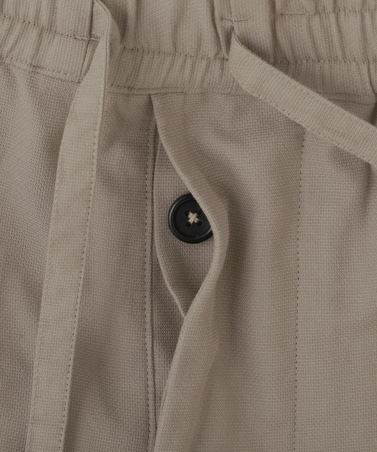 TEXTURED COTTON PIQUE TROUSERS