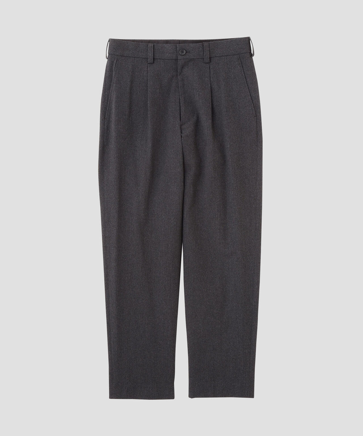 BRUSHED COTTON WOOL TWILL TROUSERS