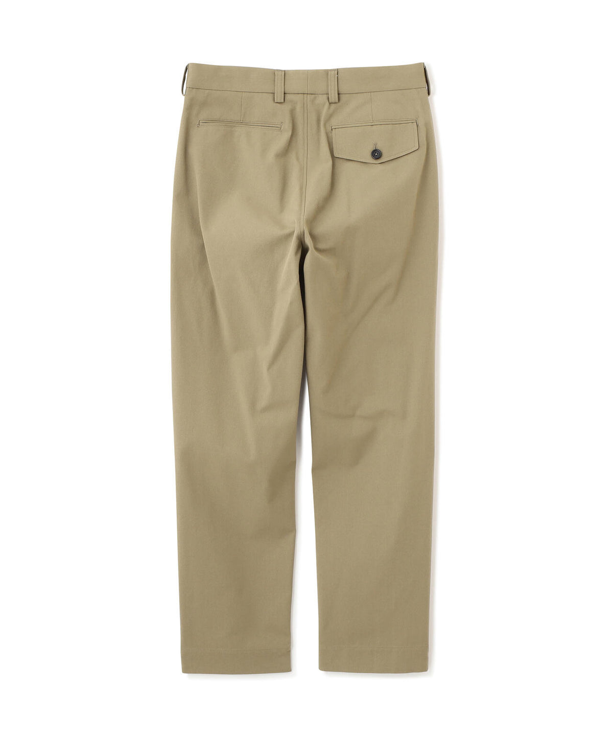 BRUSHED COTTON WOOL TWILL TROUSERS