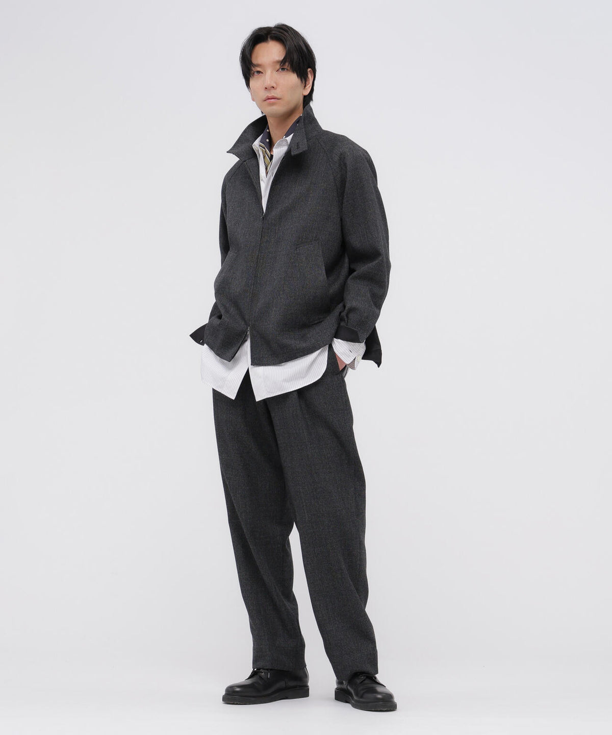 WOOL PRINCE OF WALES TROUSERS