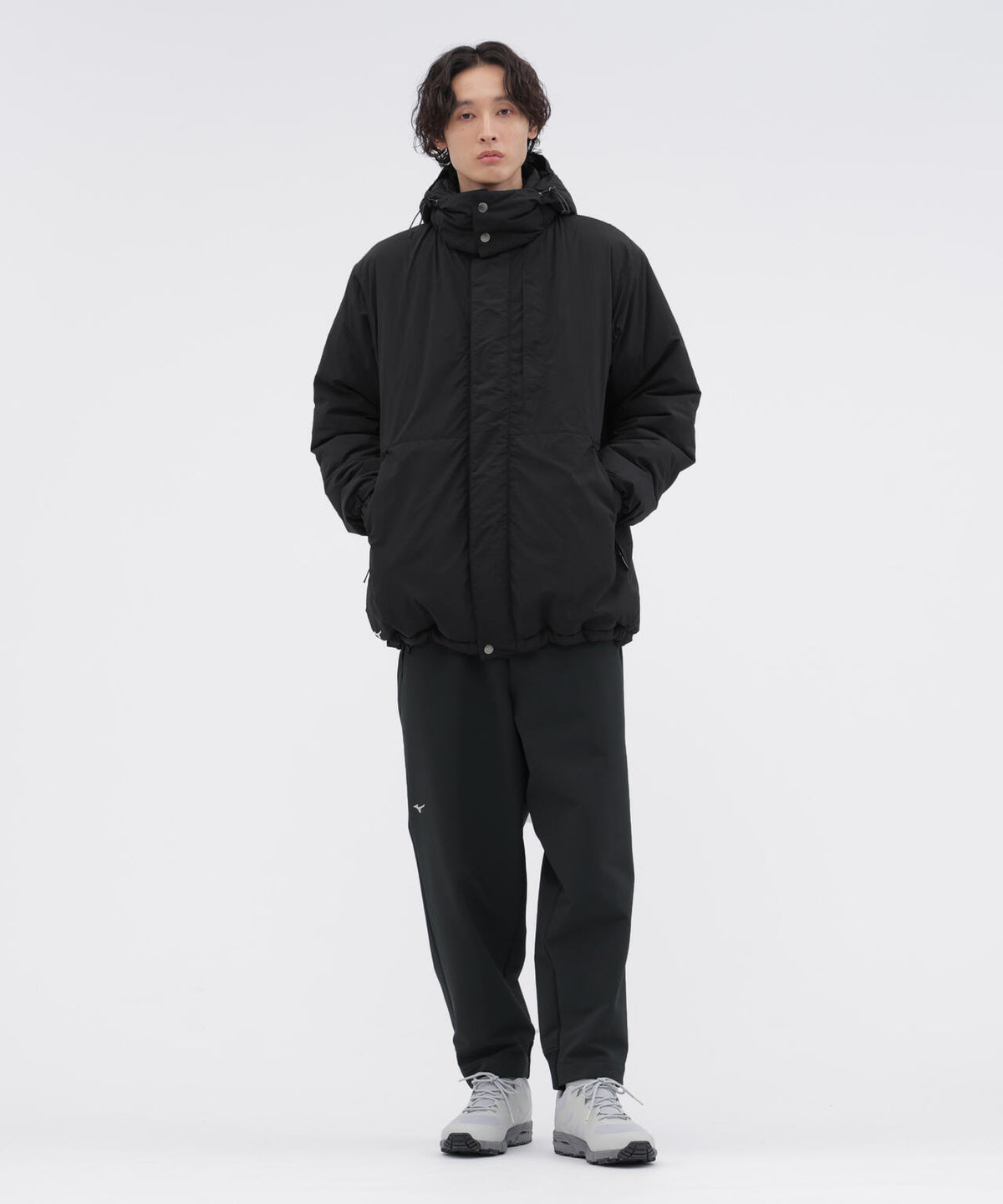 B/T BRUSHED BACK STRETCH POPLIN TROUSERS