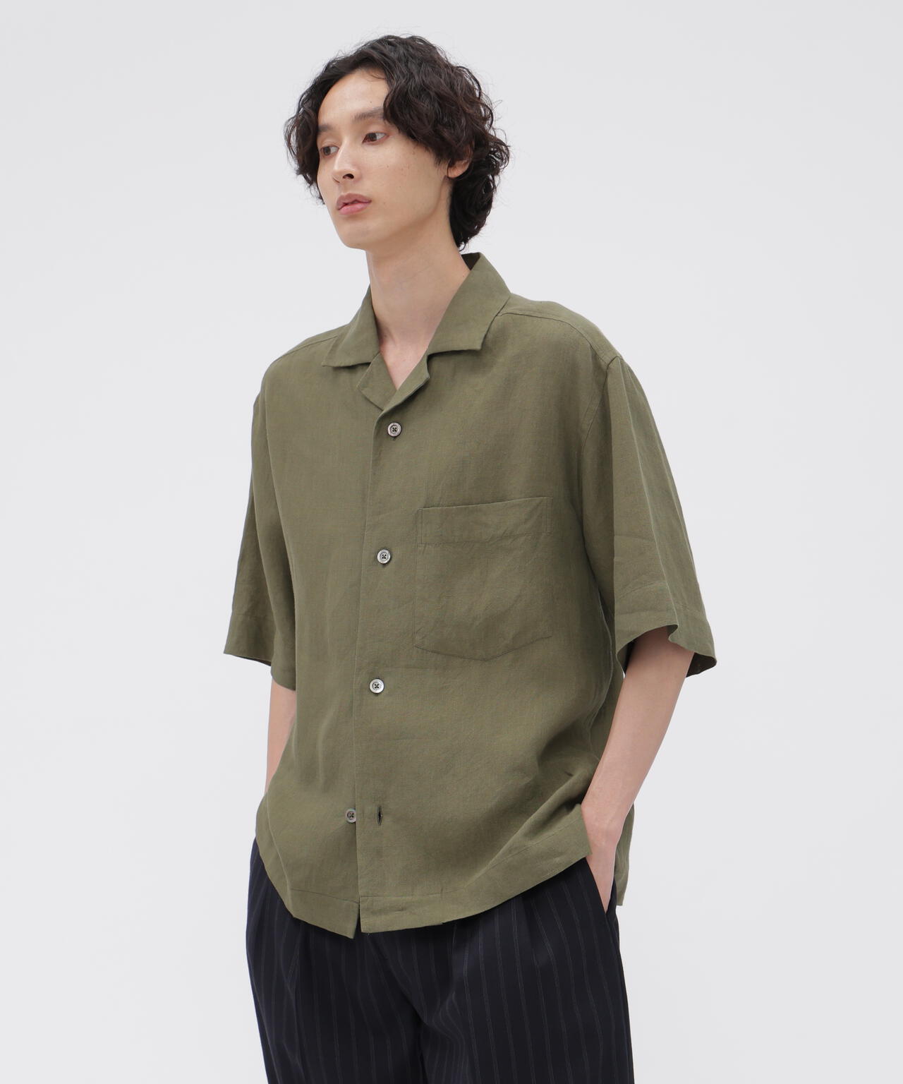 YARN DYE LINEN SHIRTING SHIRT