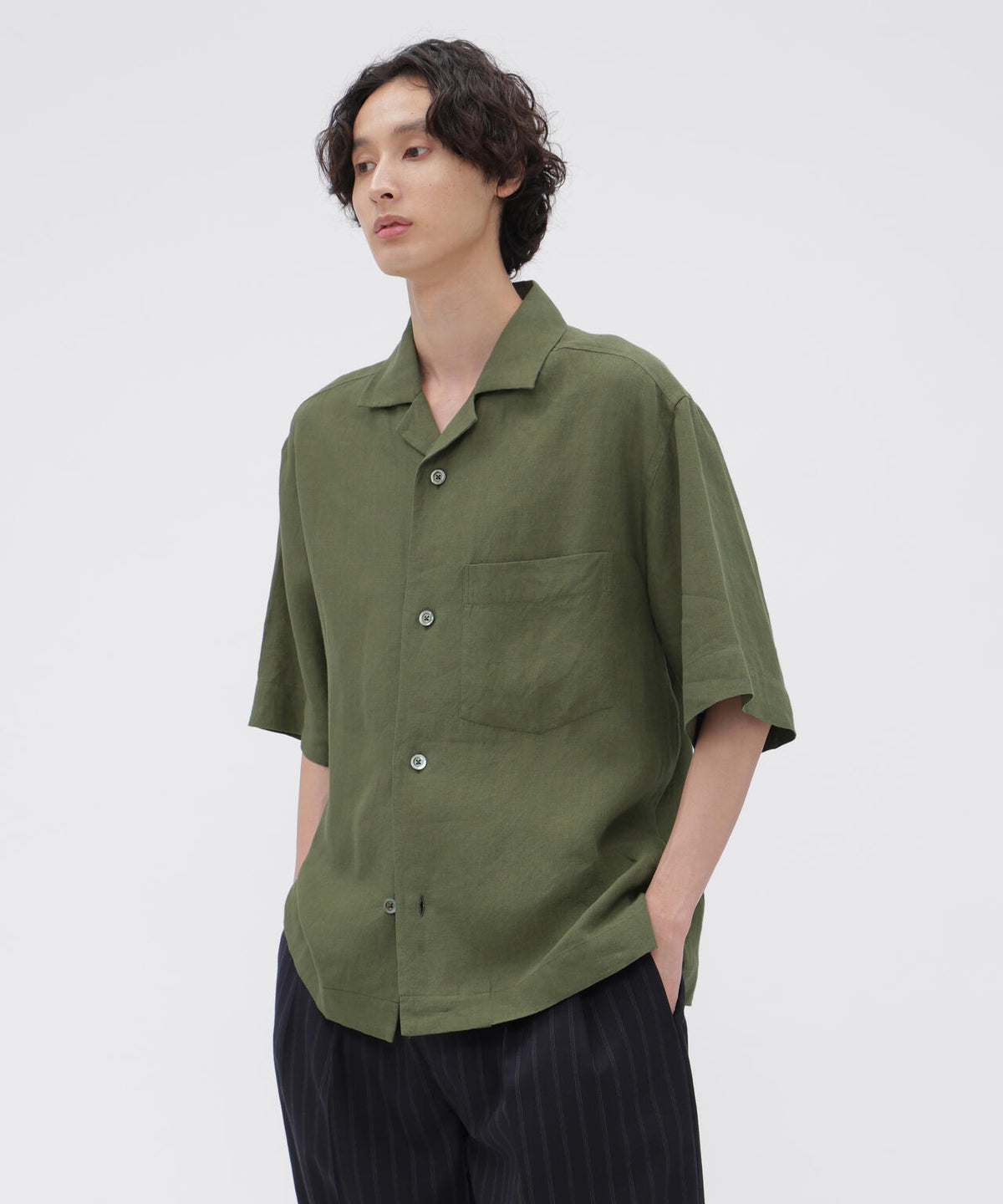 YARN DYE LINEN SHIRTING SHIRT